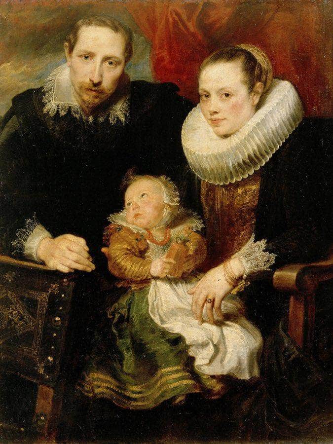 Family Portrait By Anthony Van Dyck Fine Art Print