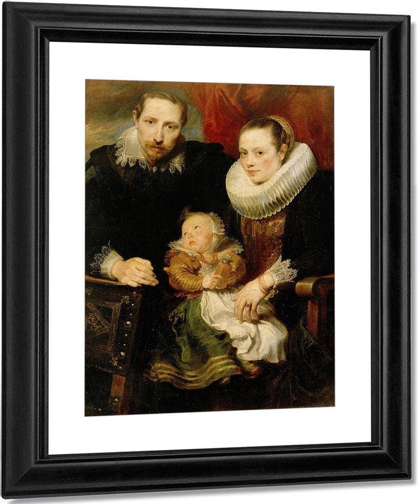 Family Portrait By Anthony Van Dyck Fine Art Print