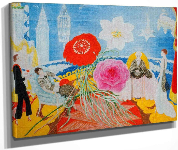 Family Portrait Ii By Florine Stettheimer Fine Art Print
