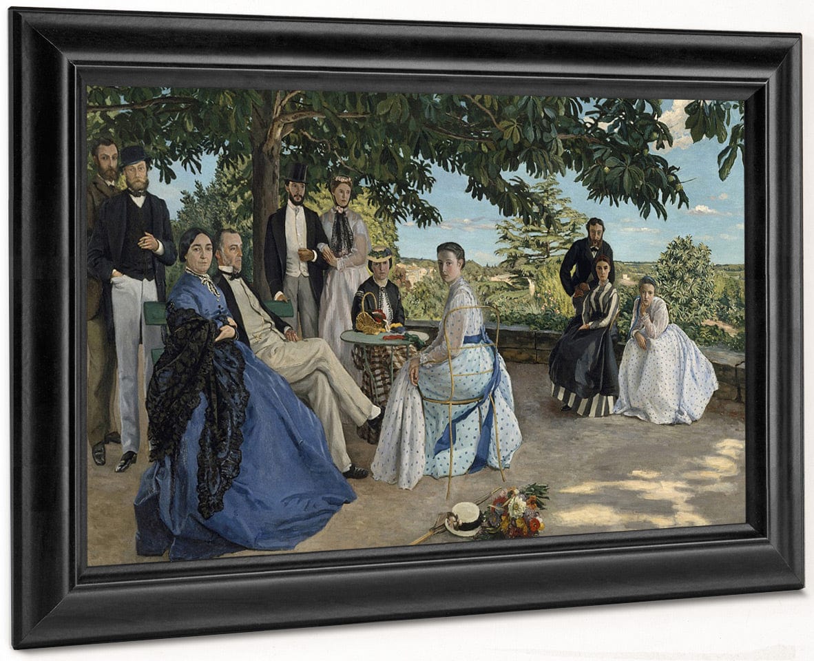 Family Reunion, 1867 By Frederic Bazille Fine Art Print