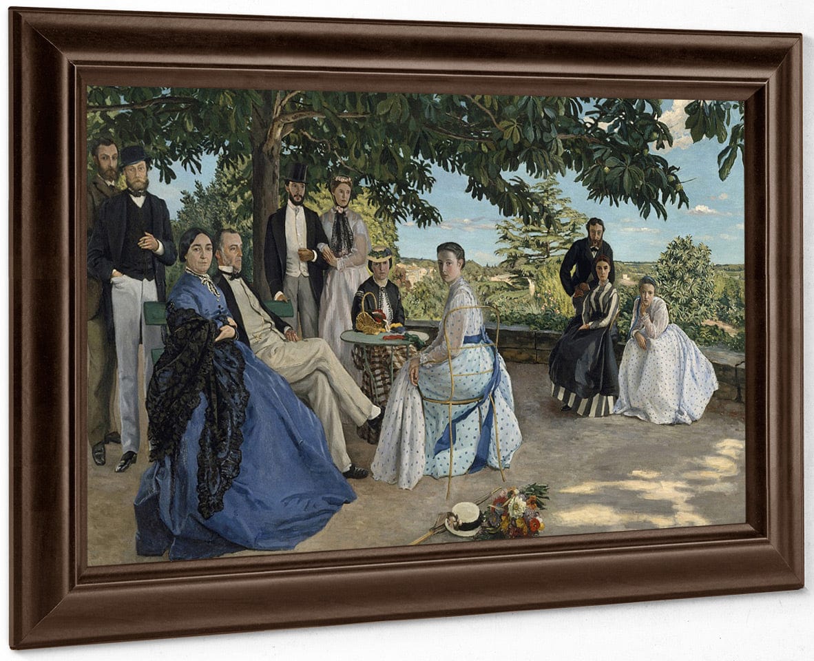 Family Reunion, 1867 By Frederic Bazille Fine Art Print