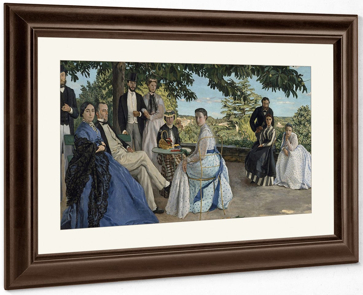 Family Reunion, 1867 By Frederic Bazille Fine Art Print