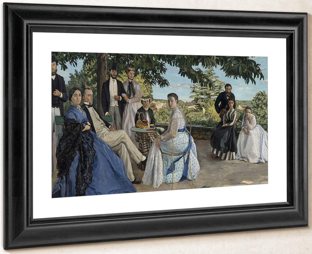 Family Reunion, 1867 By Frederic Bazille Fine Art Print