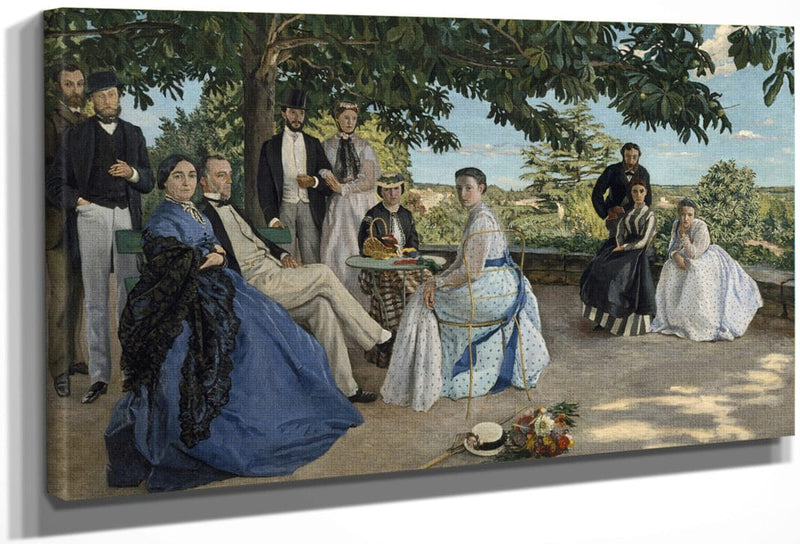 Family Reunion, 1867 By Frederic Bazille Fine Art Print
