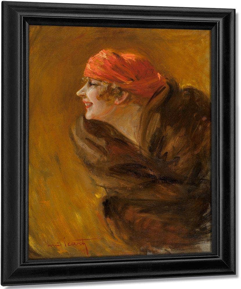 Fanny Volmers 1919 By Louis Icart Fine Art Print