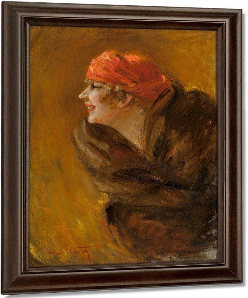 Fanny Volmers 1919 By Louis Icart Fine Art Print