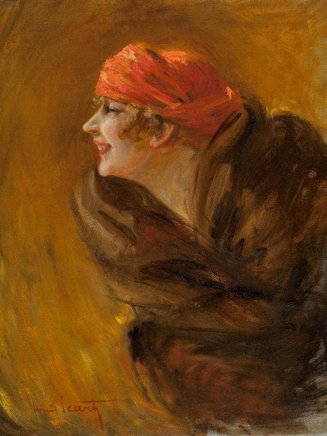 Fanny Volmers 1919 By Louis Icart Fine Art Print