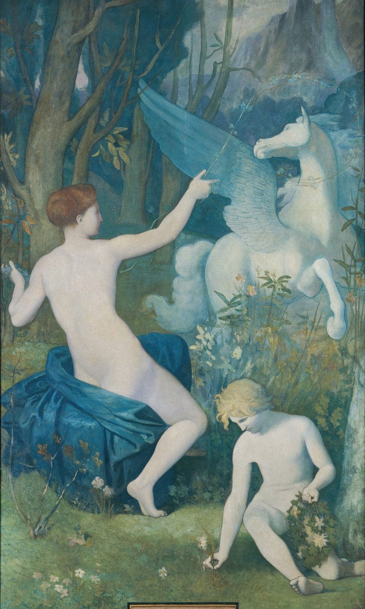 Fantasy By Pierre Puvis De Chavannes Fine Art Print
