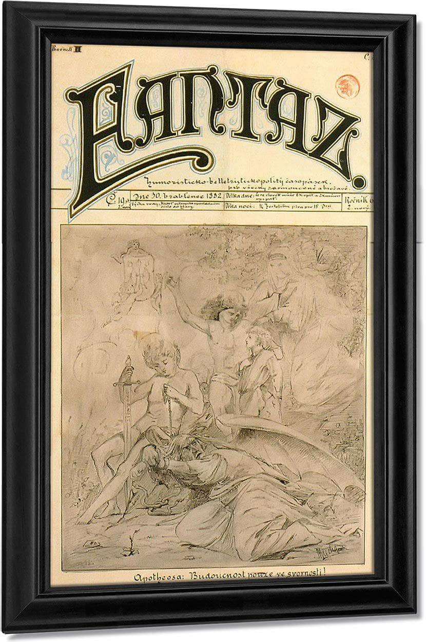 Fantaz By Alphonse Mucha Fine Art Print