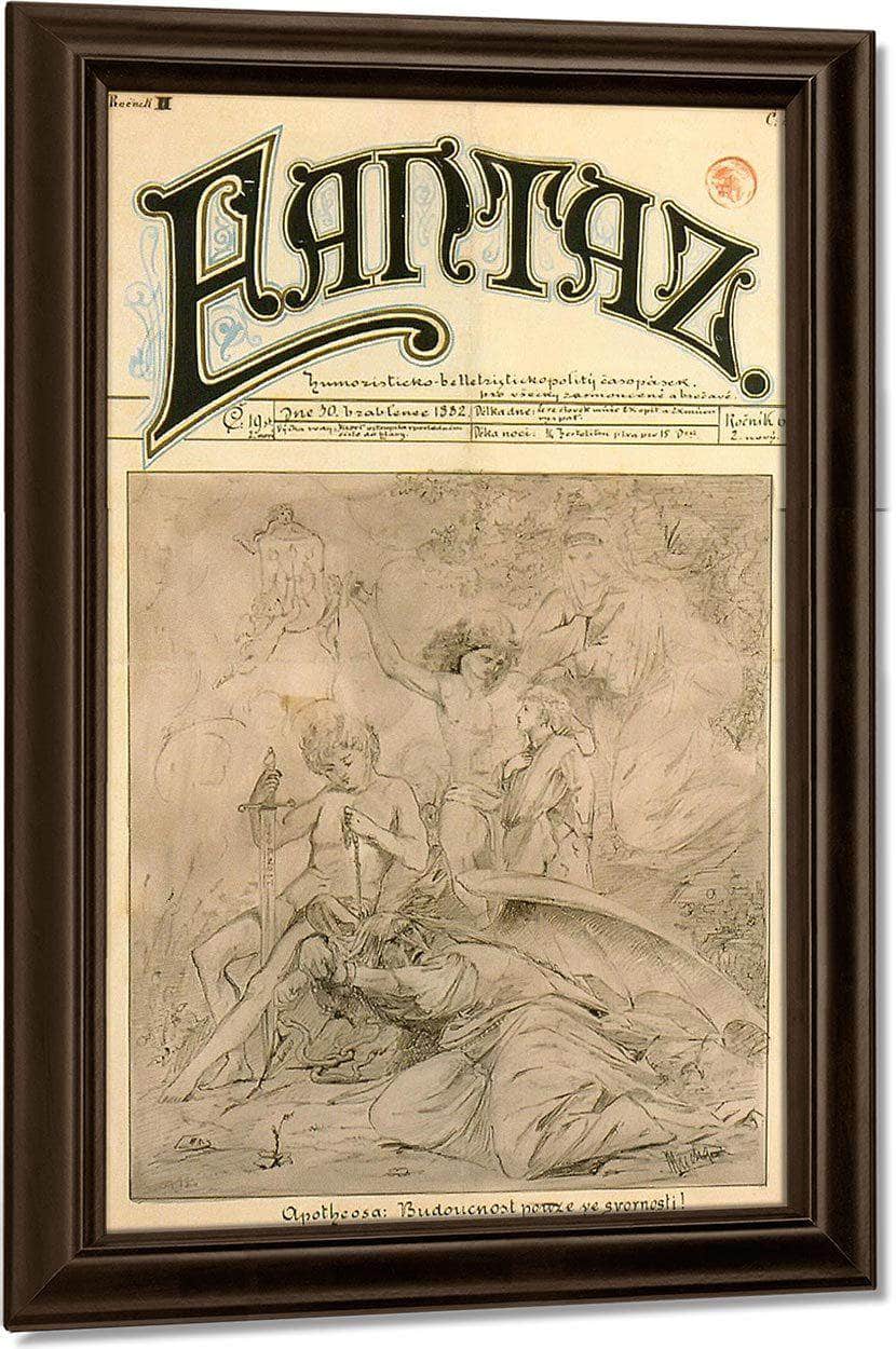 Fantaz By Alphonse Mucha Fine Art Print