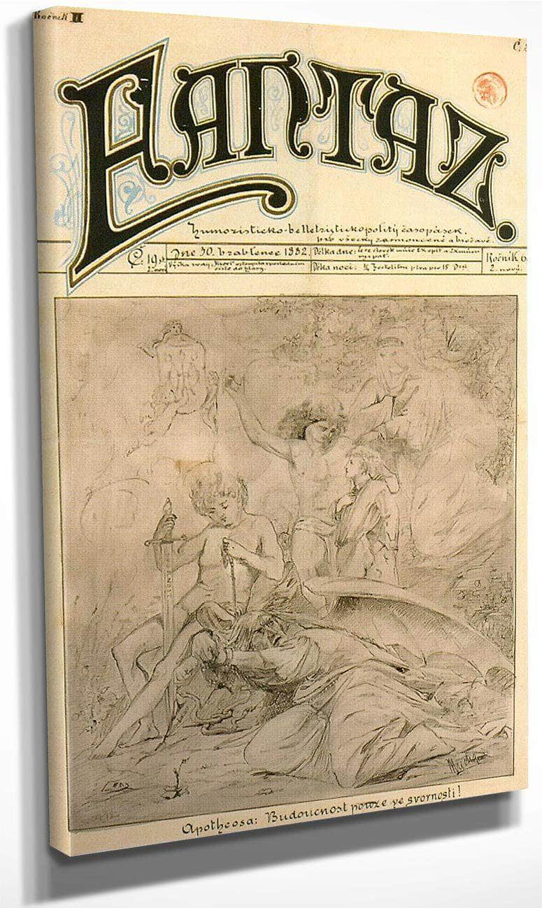 Fantaz By Alphonse Mucha Fine Art Print
