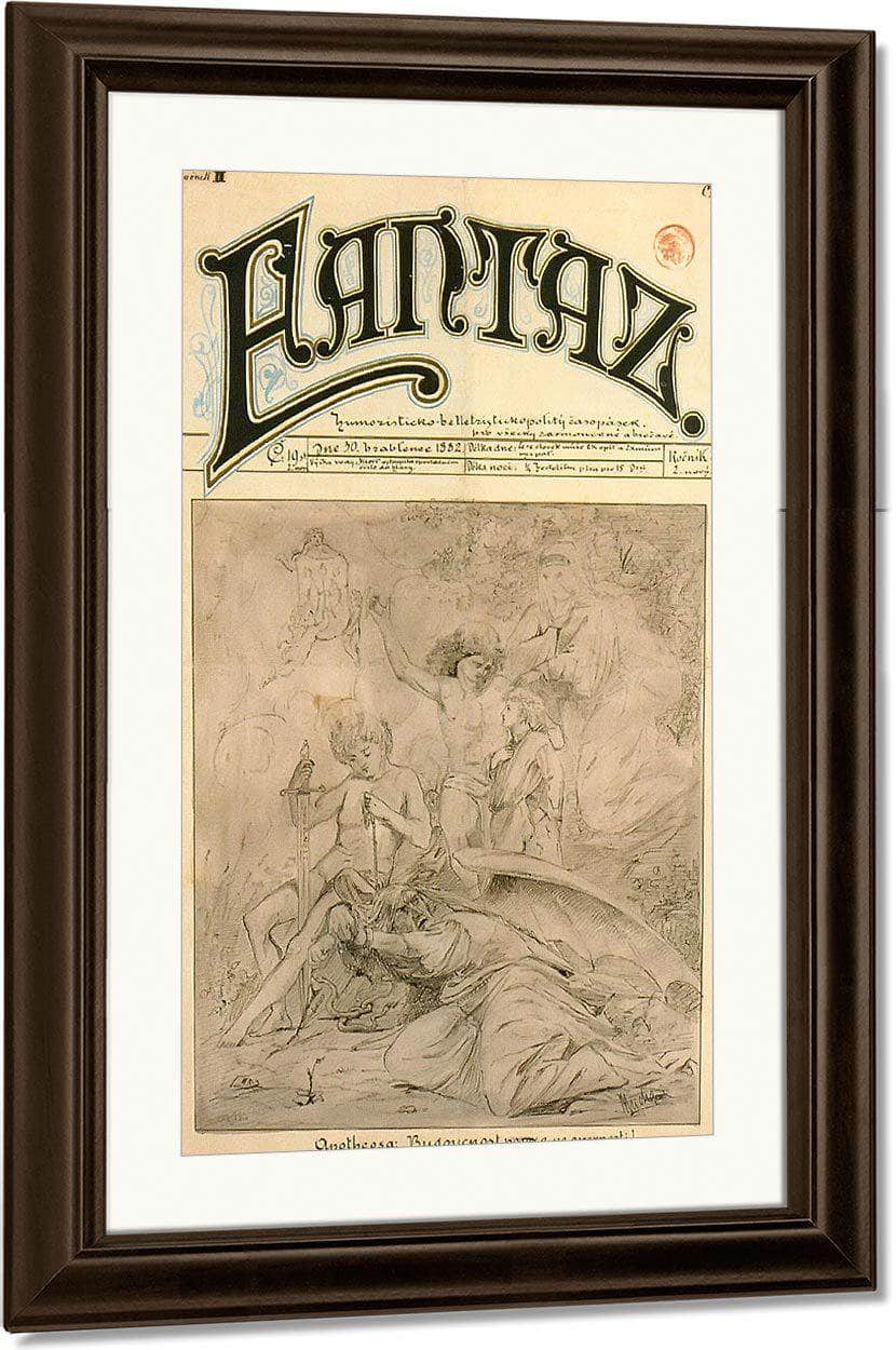 Fantaz By Alphonse Mucha Fine Art Print