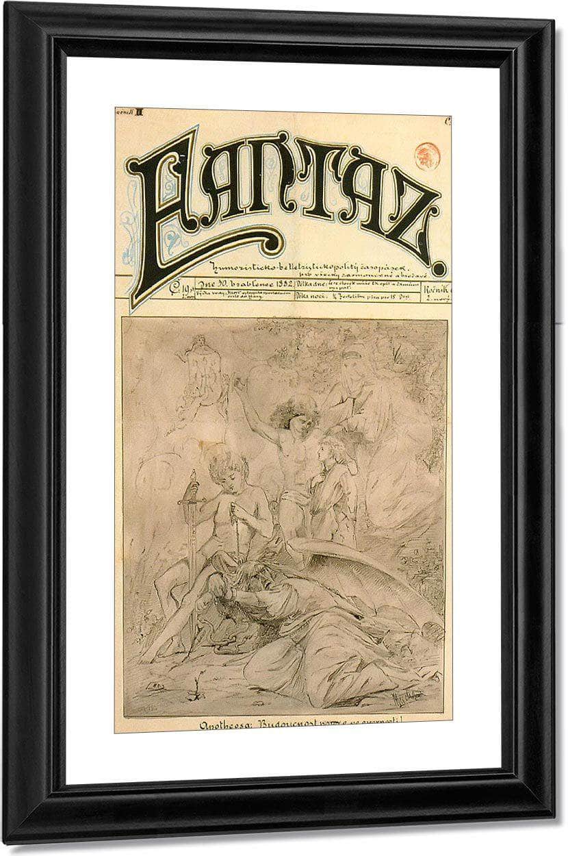 Fantaz By Alphonse Mucha Fine Art Print