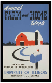 Farm And Home  Vintage Poster Fine Art Print