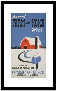 Farm And Home  Vintage Poster Fine Art Print