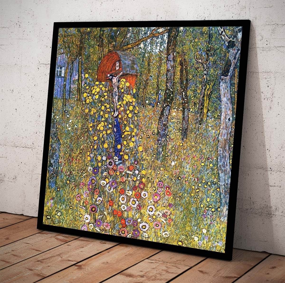 Farm Garden With Crucifix Painting Gustav Klimt Canvas Art Fine Art Print