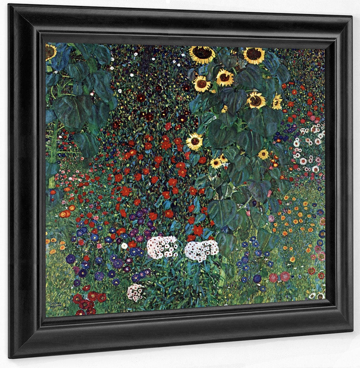 Farm Garden With Sunflowers 1907 By Gustav Klimt Fine Art Print