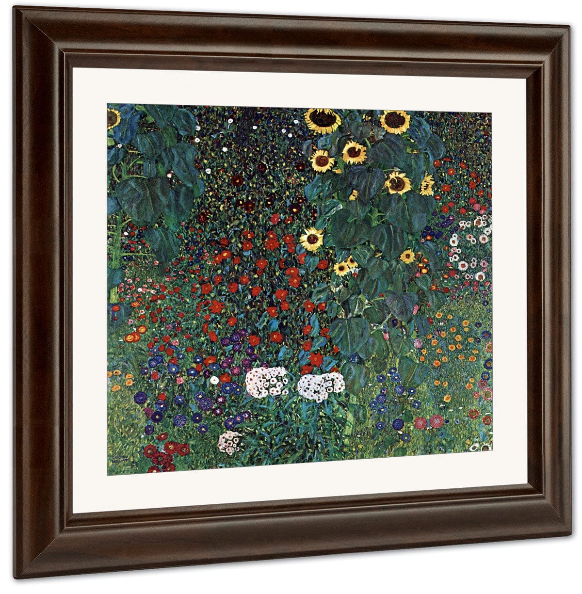 Farm Garden With Sunflowers 1907 By Gustav Klimt Fine Art Print