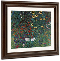 Farm Garden With Sunflowers 1907 By Gustav Klimt Fine Art Print