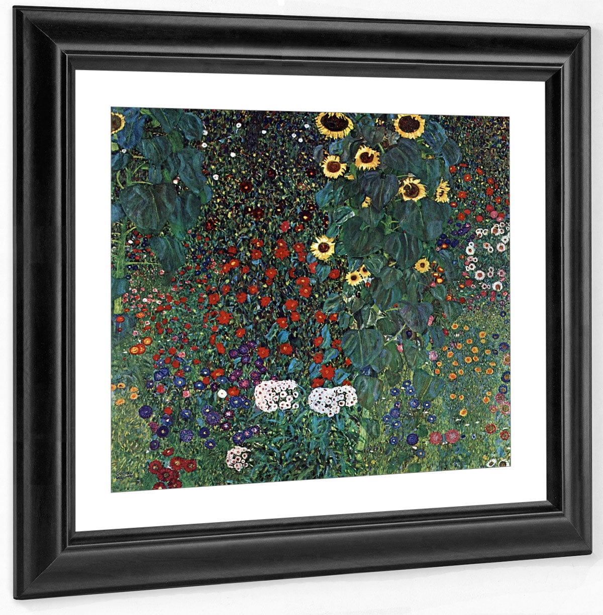 Farm Garden With Sunflowers 1907 By Gustav Klimt Fine Art Print