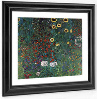 Farm Garden With Sunflowers 1907 By Gustav Klimt Fine Art Print