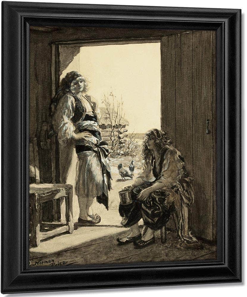 Farm Girls By Norman Mills Price Fine Art Print