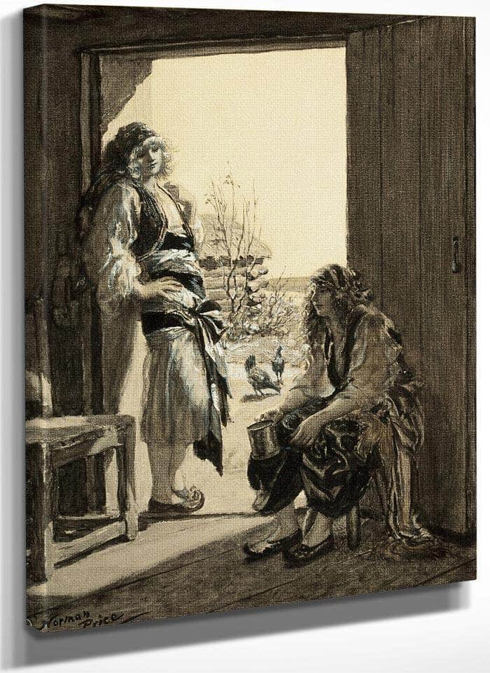 Farm Girls By Norman Mills Price Fine Art Print