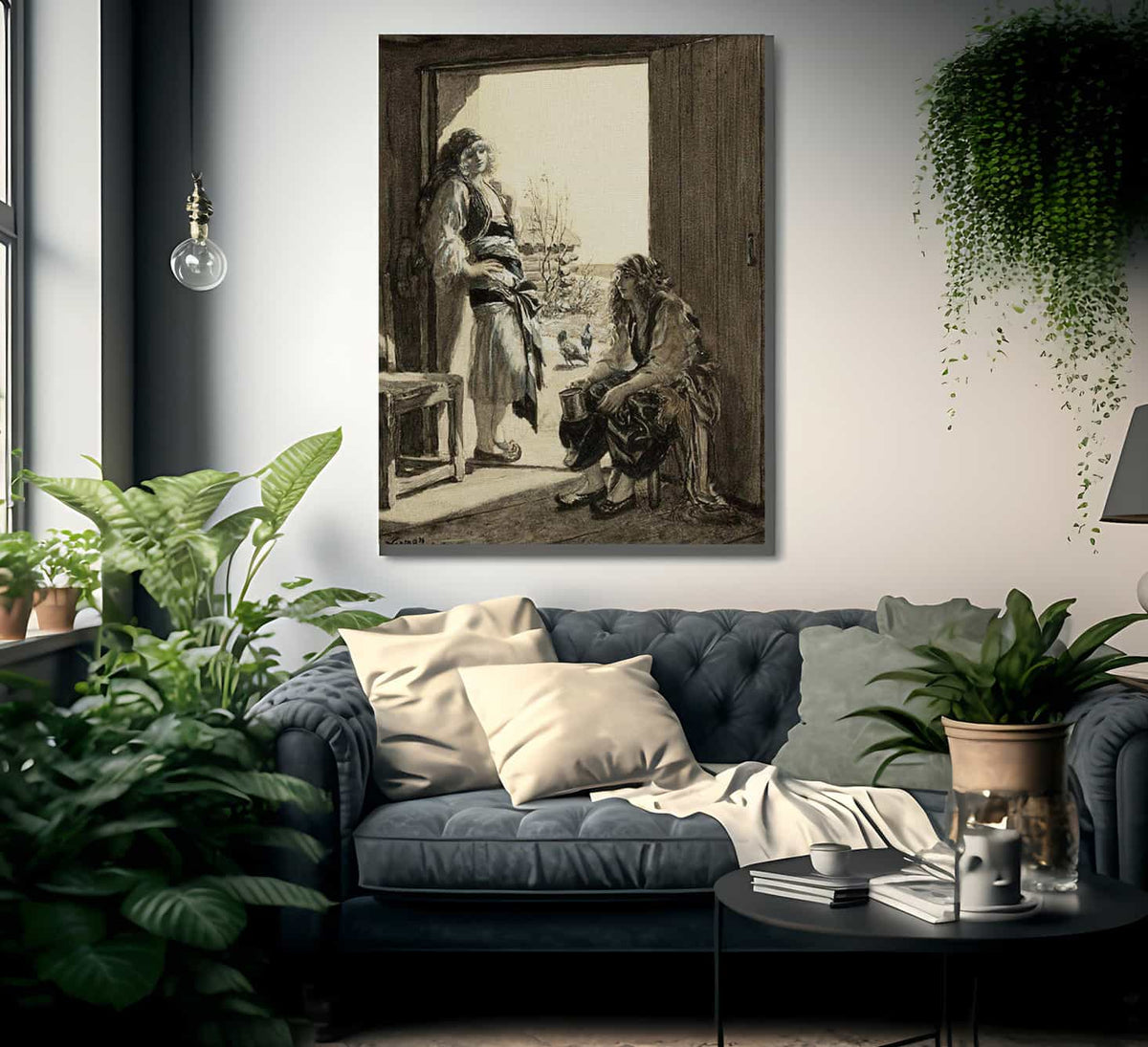 Farm Girls By Norman Mills Price Fine Art Print