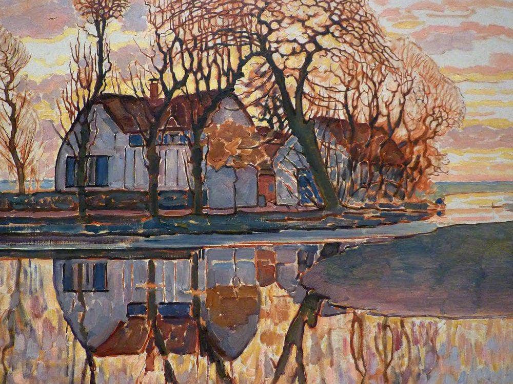 Farm Near Duivendrecht 1916 By Piet Mondrian Fine Art Print