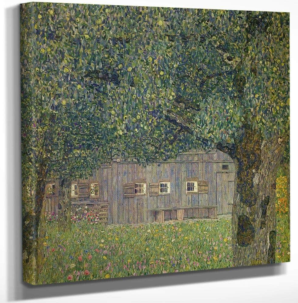 Farmhouse In Upper Austria By Gustav Klimt Fine Art Print