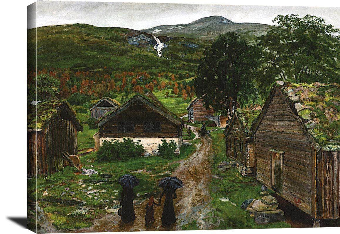 Farmstead In Jolster Nicolai Astrup Reproduction Fine Art Print