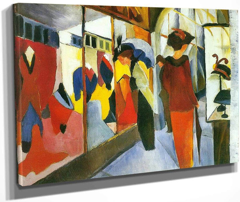 Fashion Shop By August Macke Fine Art Print