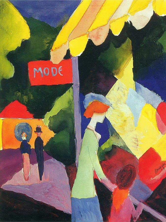 Fashion Window By August Macke Fine Art Print