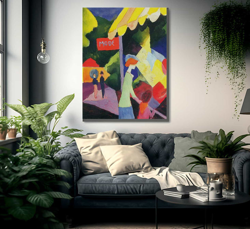 Fashion Window By August Macke Fine Art Print