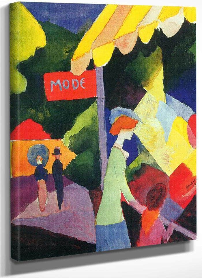 Fashion Window By August Macke Fine Art Print