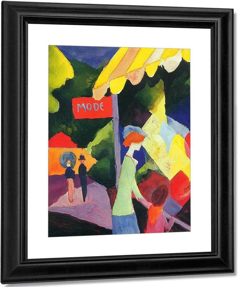 Fashion Window By August Macke Fine Art Print