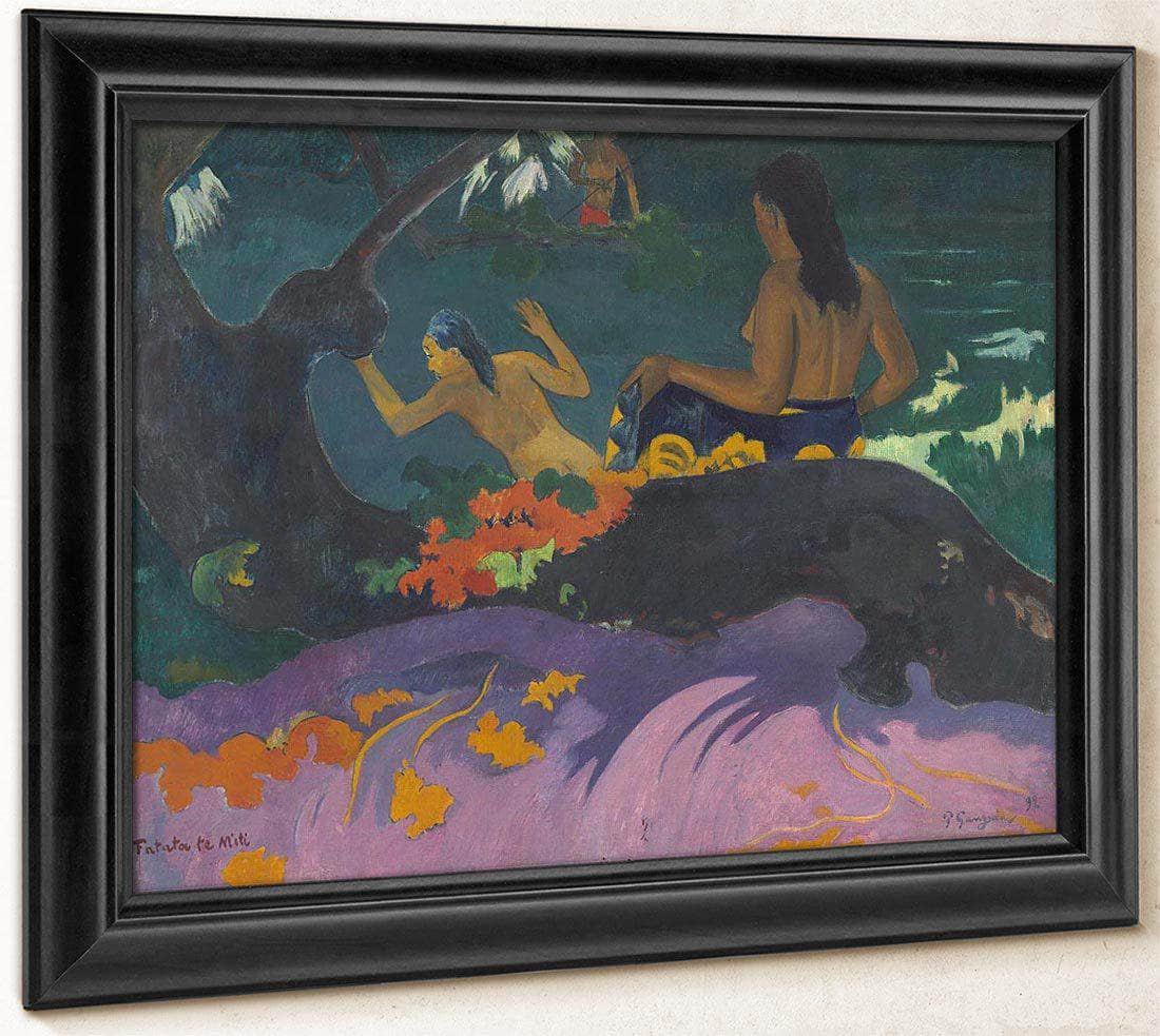 Fatata Te Miti By The Sea By Paul Gauguin Fine Art Print