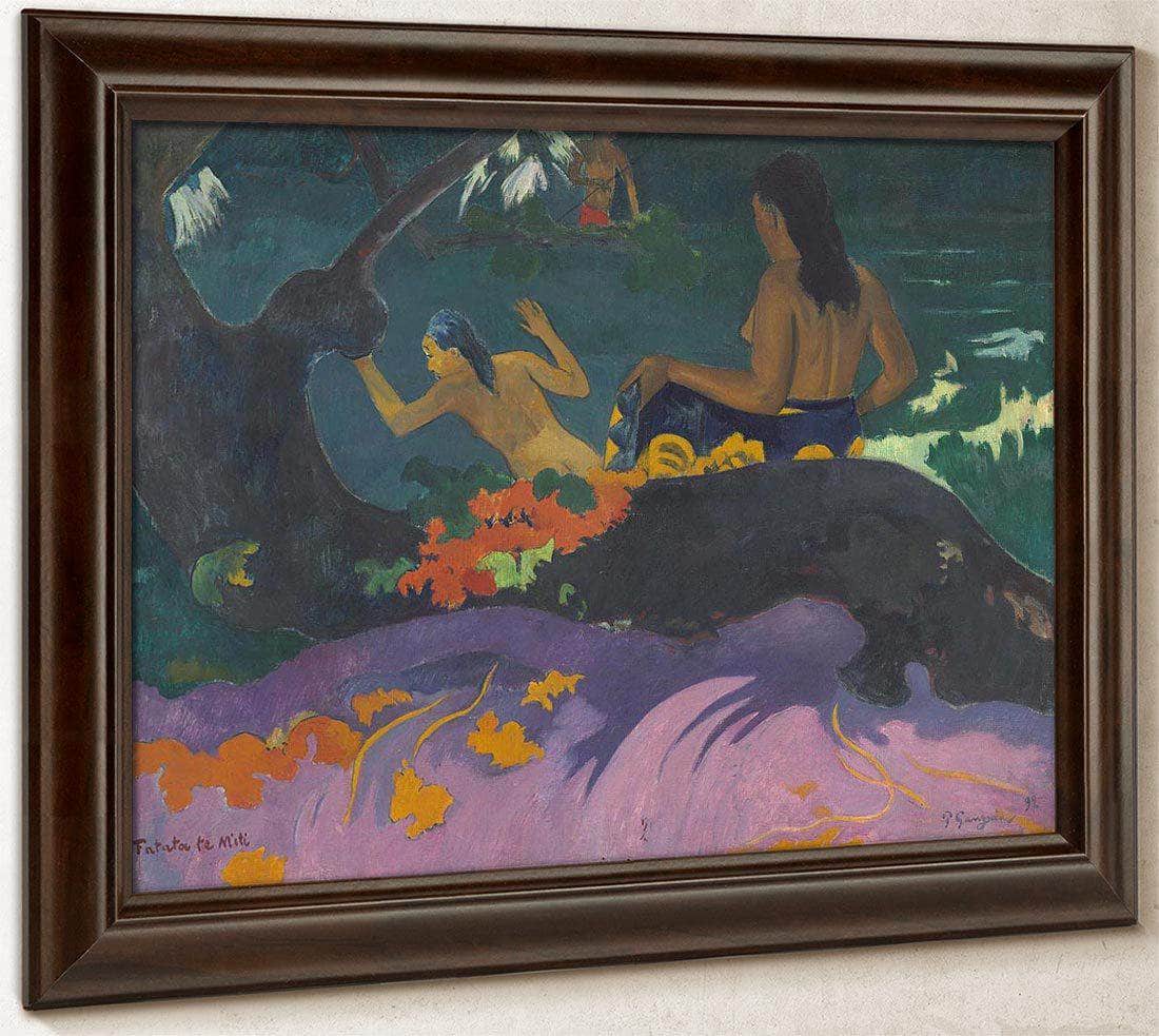Fatata Te Miti By The Sea By Paul Gauguin Fine Art Print