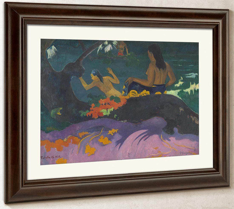 Fatata Te Miti By The Sea By Paul Gauguin Fine Art Print