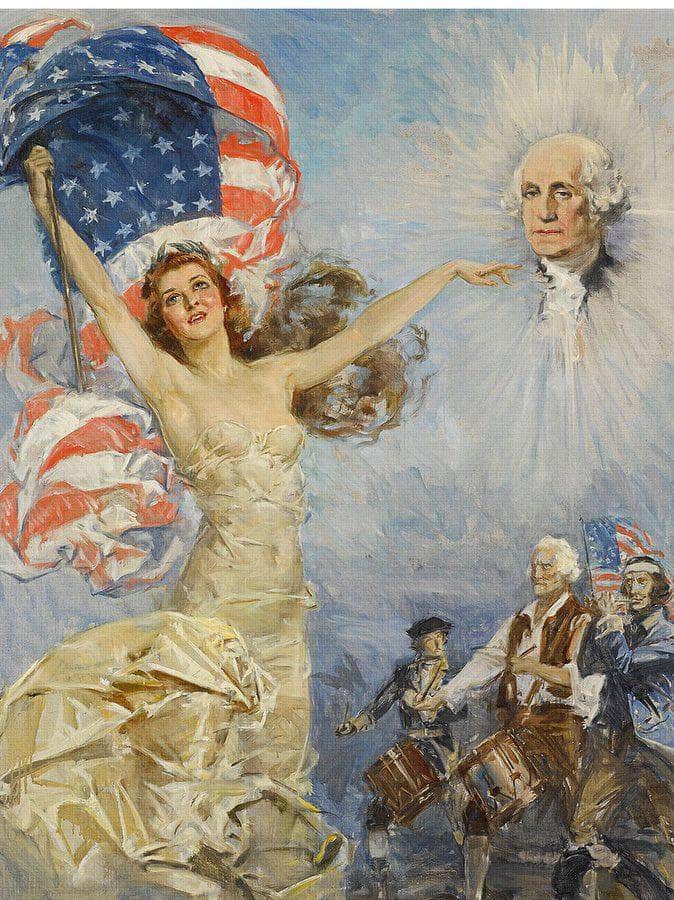 Father Of His Country By Howard Chandler Christy Fine Art Print