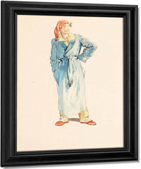 Father Santa Claus By Everett Shinn Fine Art Print