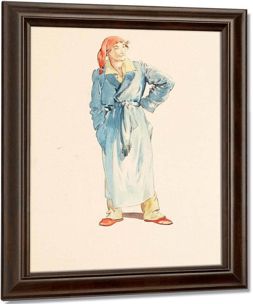 Father Santa Claus By Everett Shinn Fine Art Print