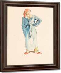 Father Santa Claus By Everett Shinn Fine Art Print