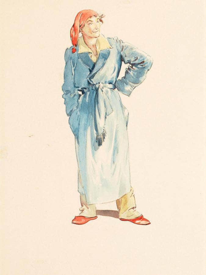 Father Santa Claus By Everett Shinn Fine Art Print