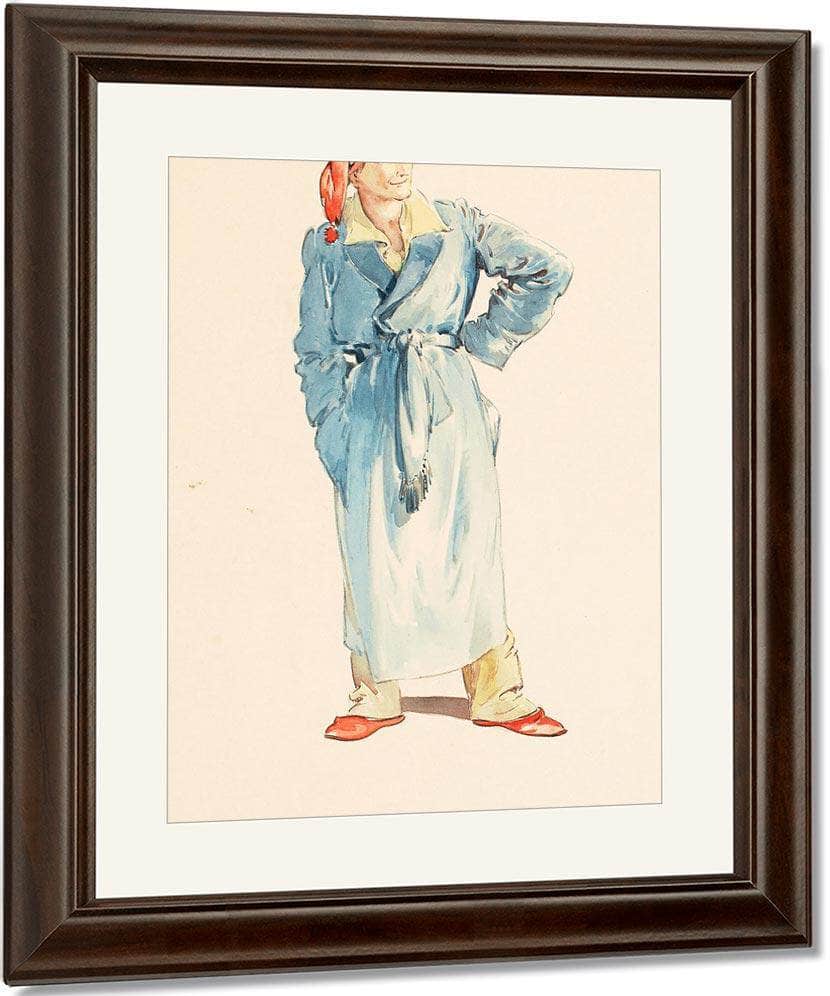 Father Santa Claus By Everett Shinn Fine Art Print