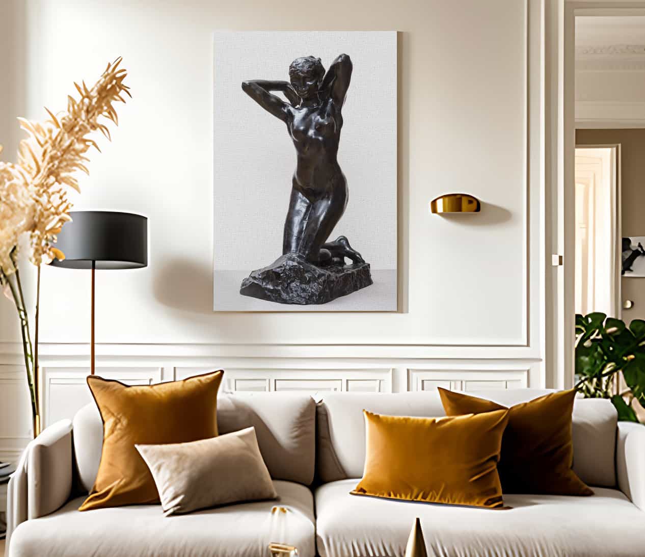 Fauness By Francois Auguste Rene Rodin Fine Art Print