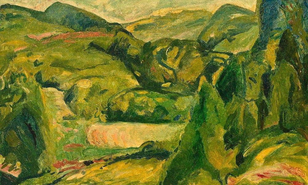 Fauve Landscape By Alfred Henry Maurer Fine Art Print