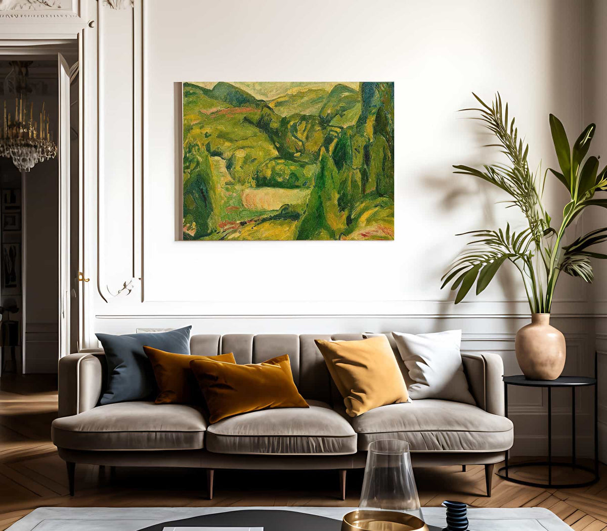 Fauve Landscape By Alfred Henry Maurer Fine Art Print