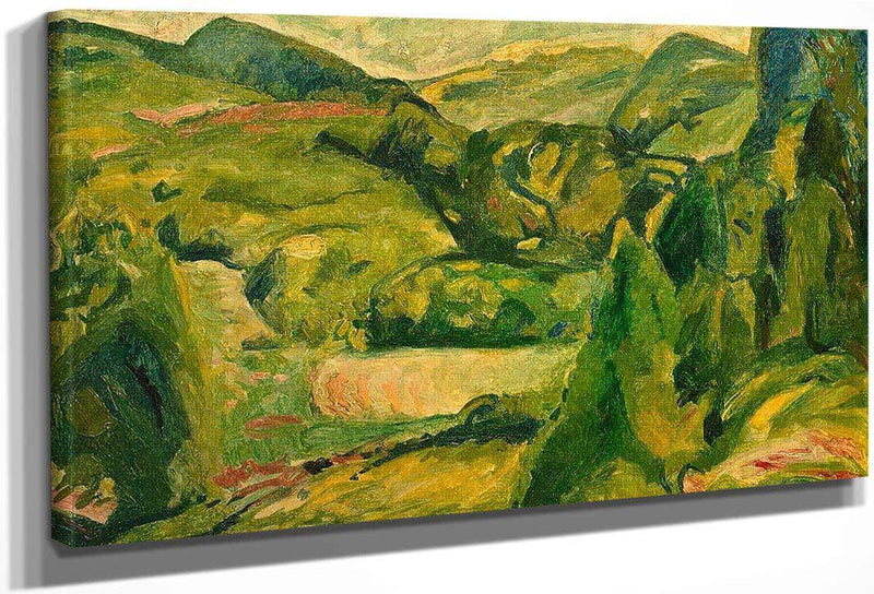 Fauve Landscape By Alfred Henry Maurer Fine Art Print