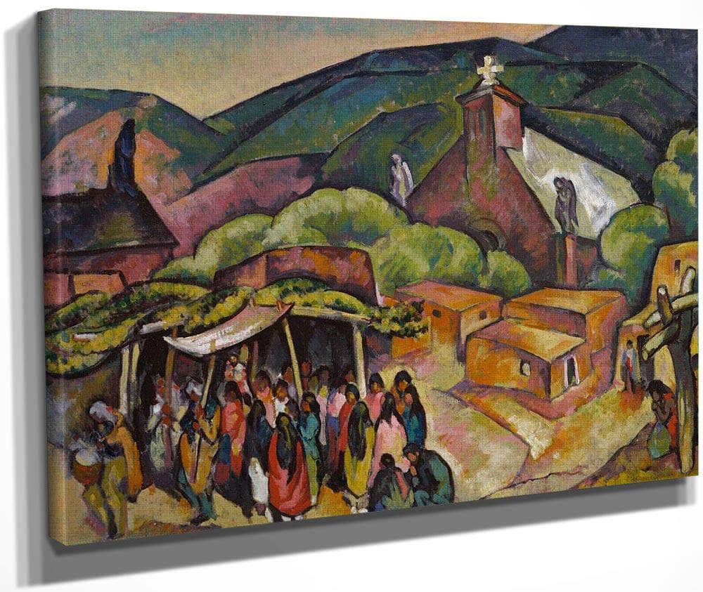 Feast Day  San Juan Pueblo Fine Art Print